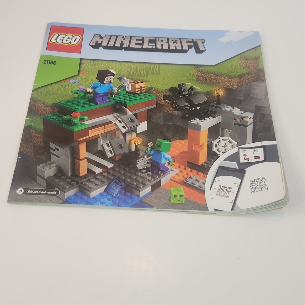 Lego Minecraft Instruction Manual Booklet 21166 The Abandoned Mine